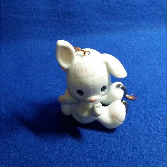 Precious Moments Sno-Bunny Falls For You Like I Do Ornament 520438 Vessel Mark - Picture 7 of 10